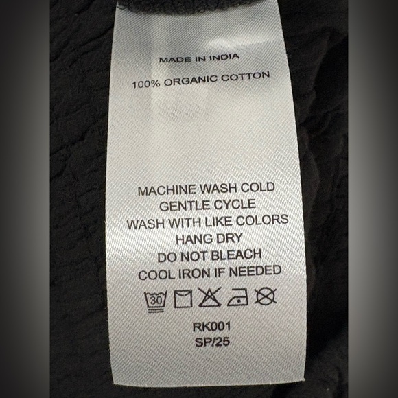 NWT Quince Women 100% Organic Cotton Gauze Smocked Wide Leg Jumpsuit Black Sz M - Picture 7 of 7